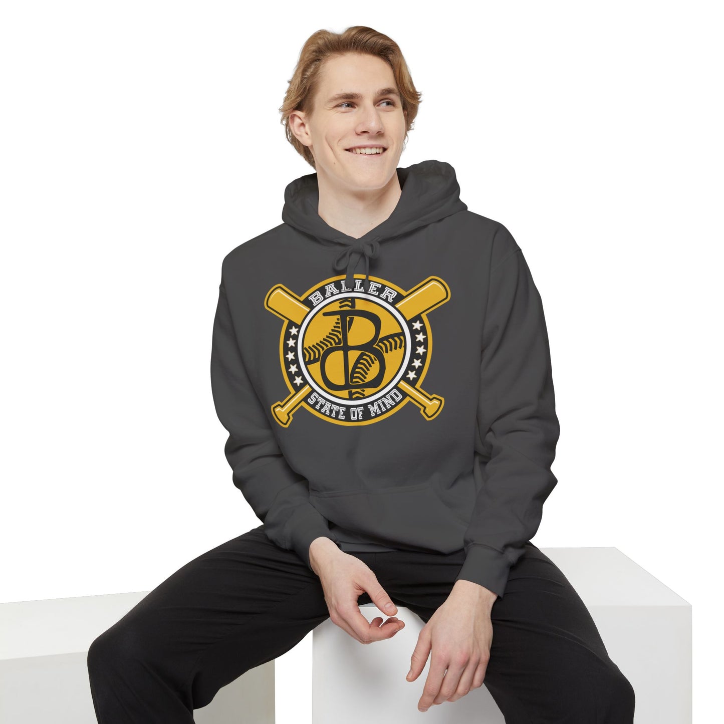 Baller State of Mind Classic Hoodie - Baseball Themed Athletic Casual Wear