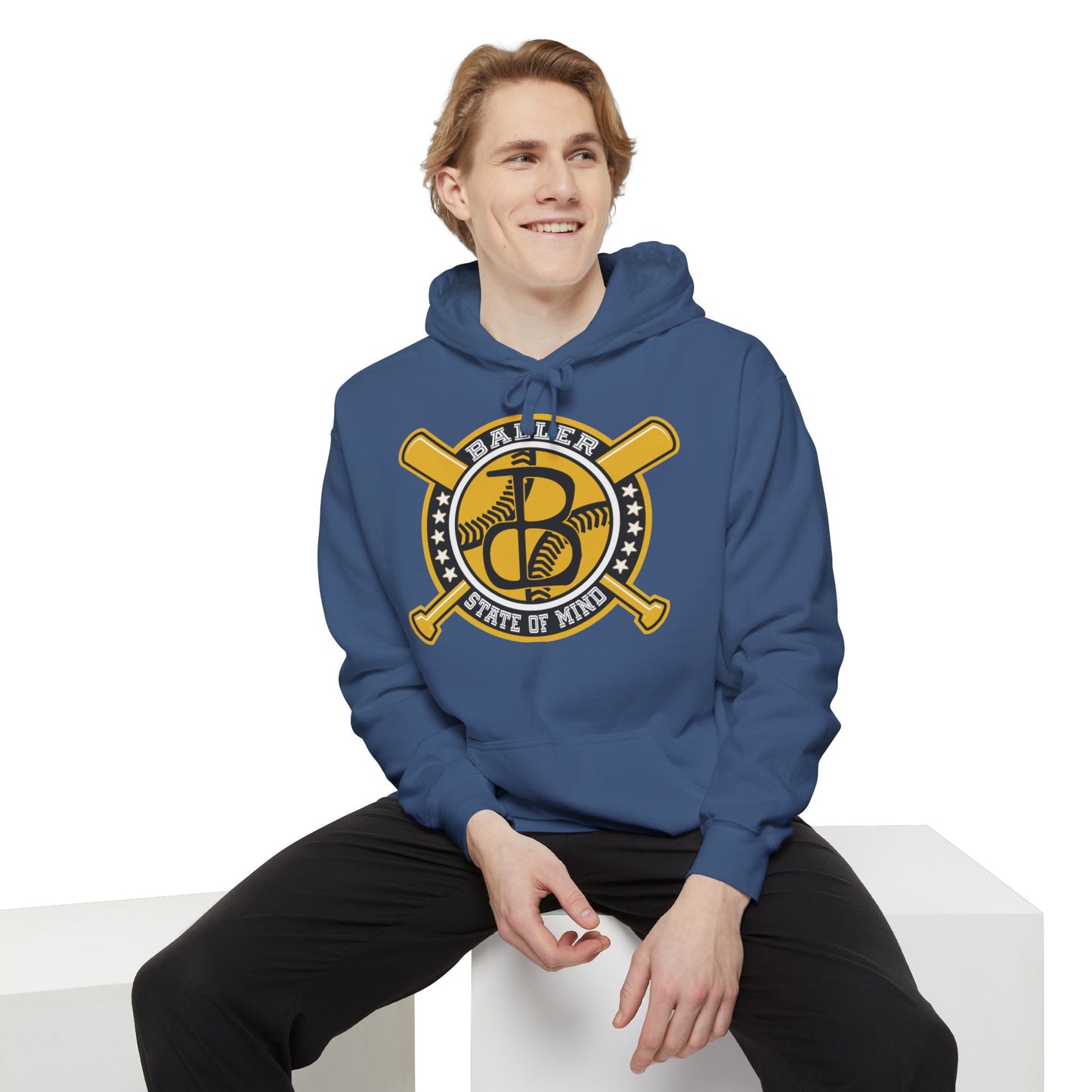 Baller State of Mind Classic Hoodie - Baseball Themed Athletic Casual Wear