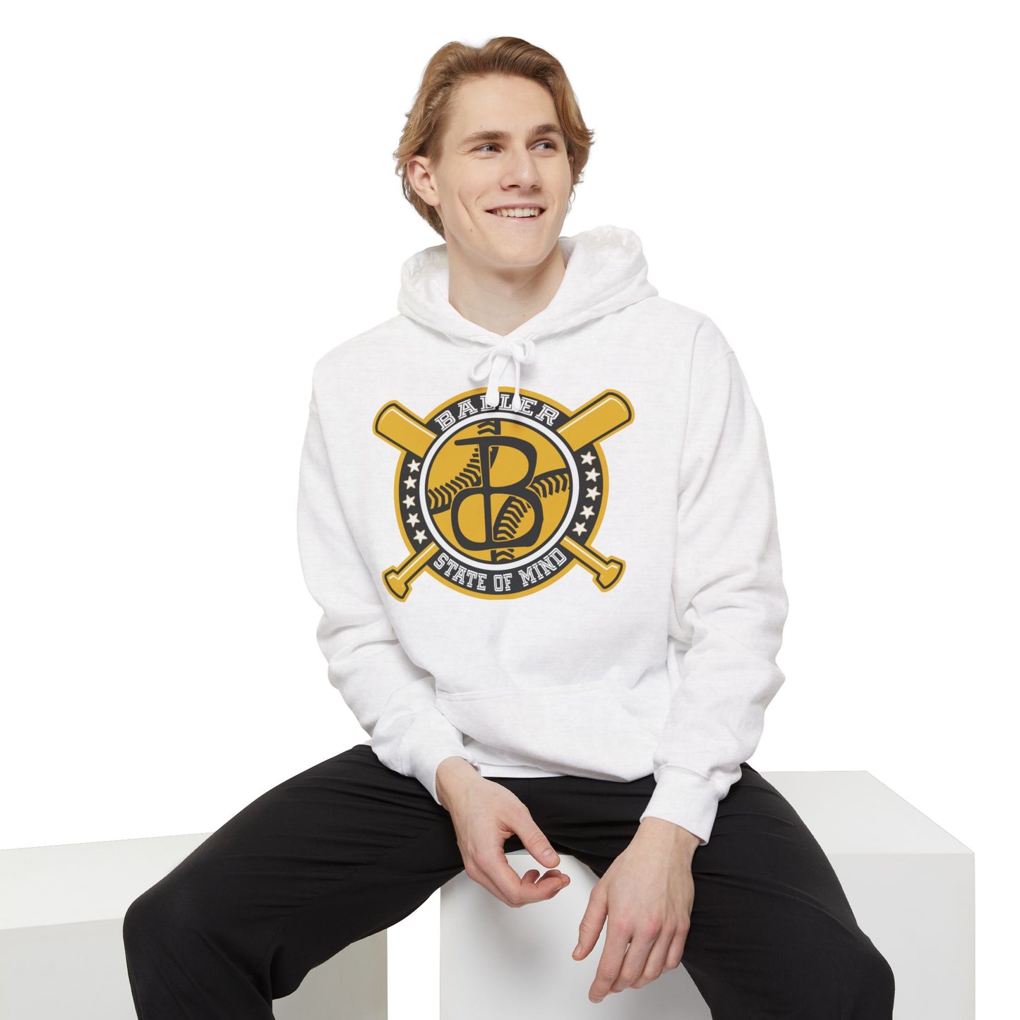 Baller State of Mind Classic Hoodie - Baseball Themed Athletic Casual Wear