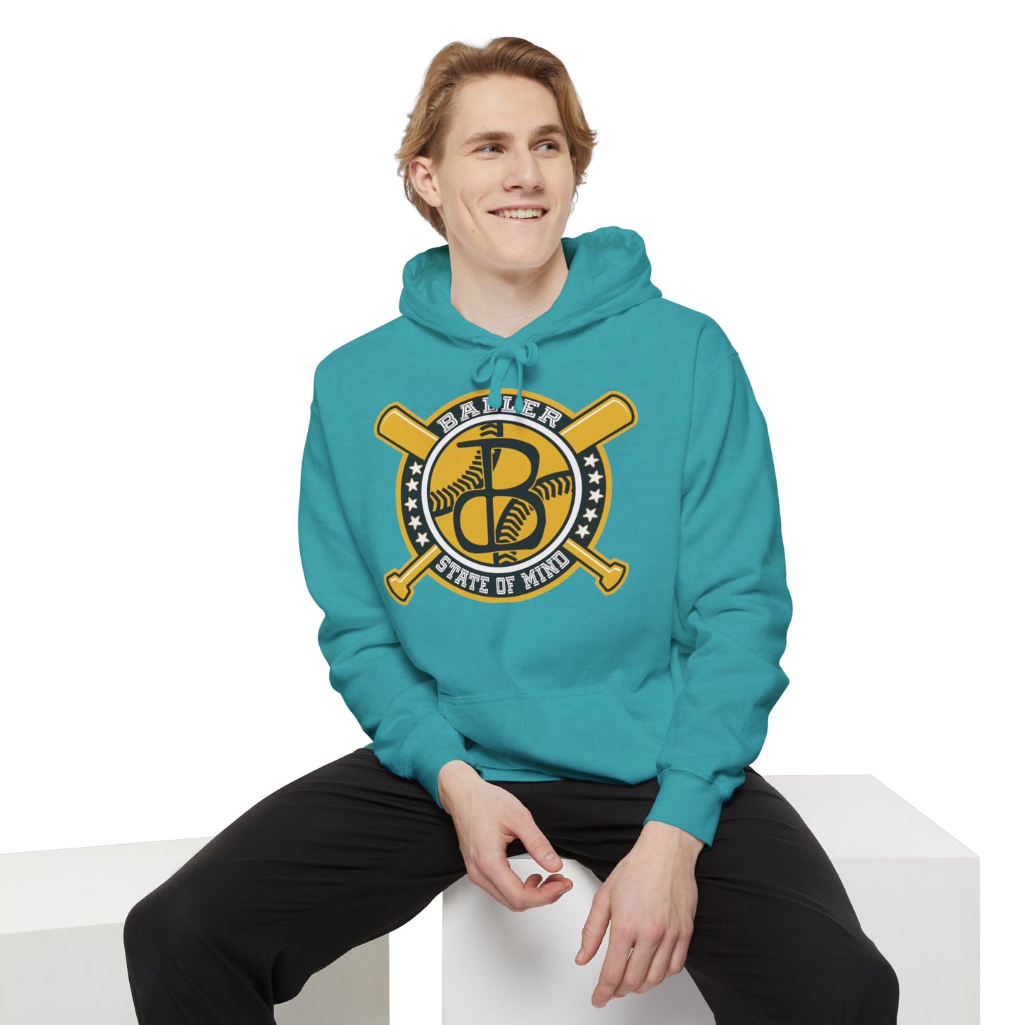 Baller State of Mind Classic Hoodie - Baseball Themed Athletic Casual Wear